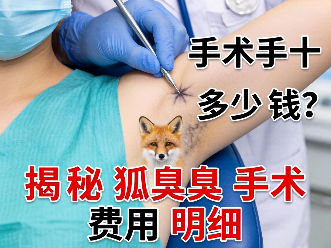 狐臭手术多少钱？揭秘狐臭手术费用明细