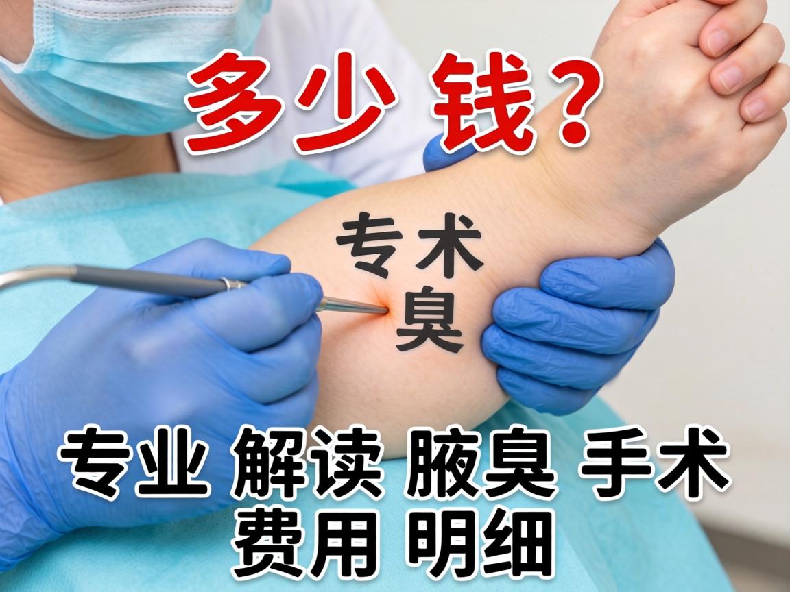 腋臭手术多少钱？专业解读腋臭手术费用明细