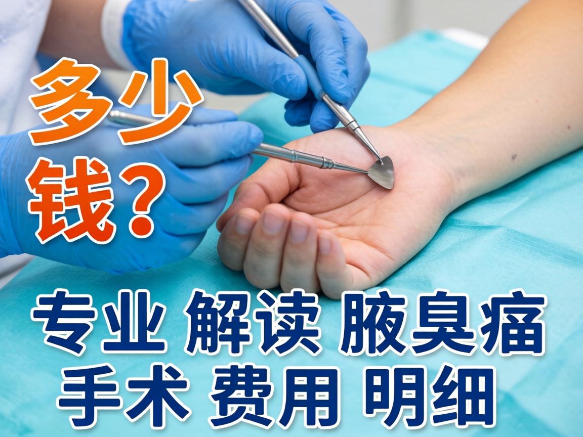 腋臭手术多少钱？专业解读腋臭手术费用明细