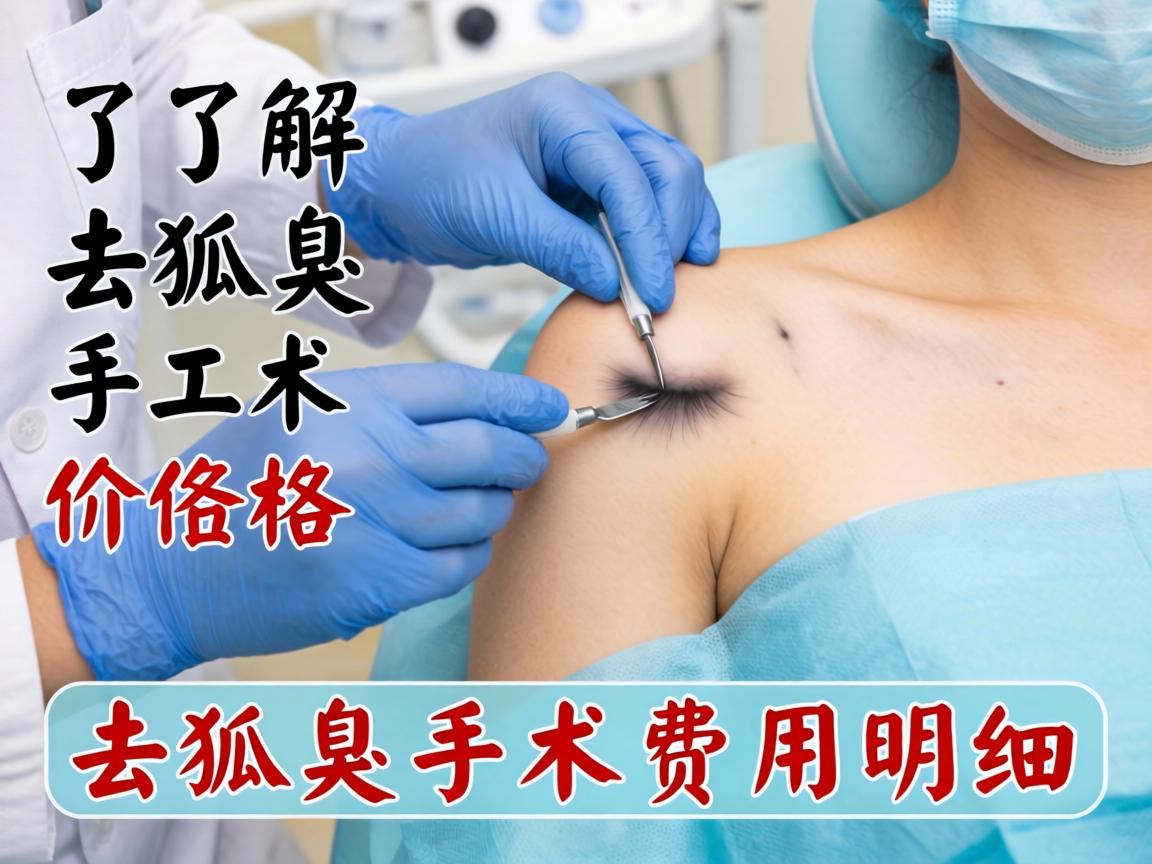 了解去狐臭手术价格 解析去狐臭手术费用明细