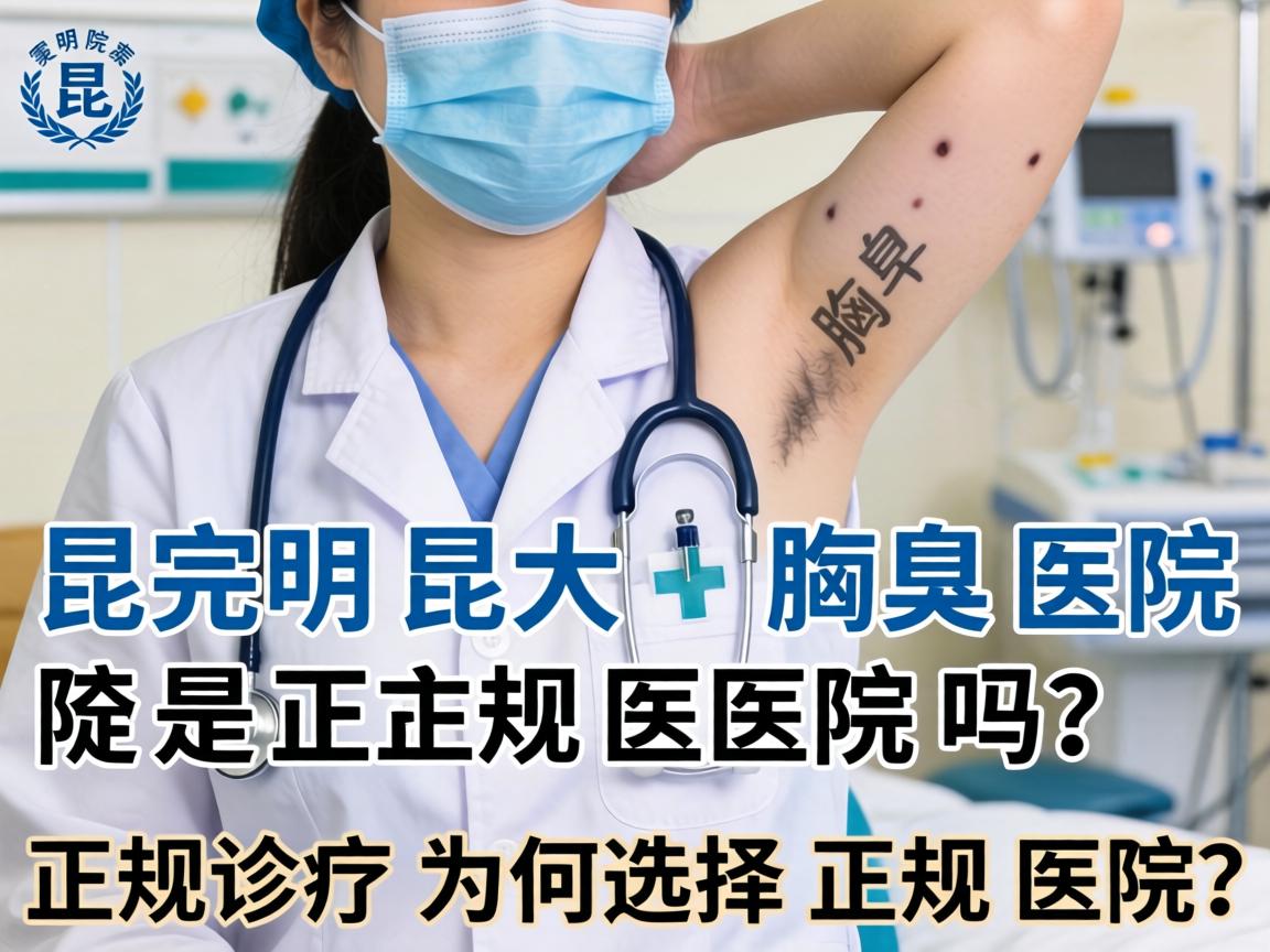 昆明昆大腋臭医院是正规医院吗？正规诊疗为何选择正规医院？