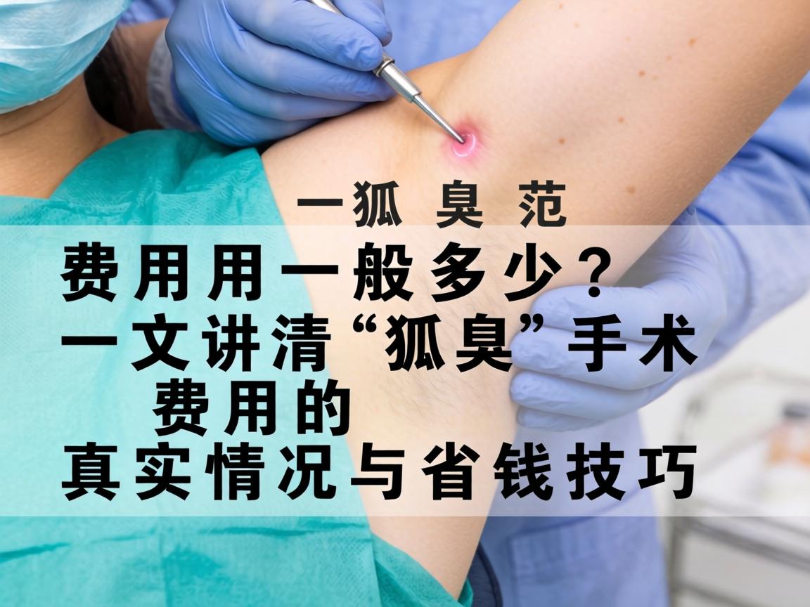 狐臭手术费用一般多少？一文讲清狐臭手术费用的真实情况与省钱技巧