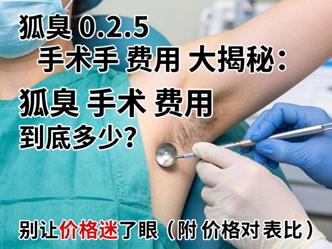 2025狐臭手术费用大揭秘，狐臭手术费用到底多少？别让价格迷了眼（附价格对比表）