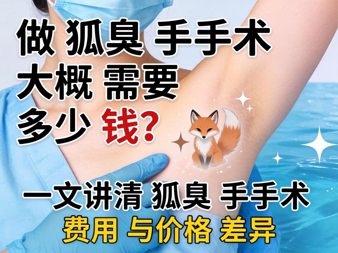 做狐臭手术大概需要多少钱？一文讲清狐臭手术费用与价格差异