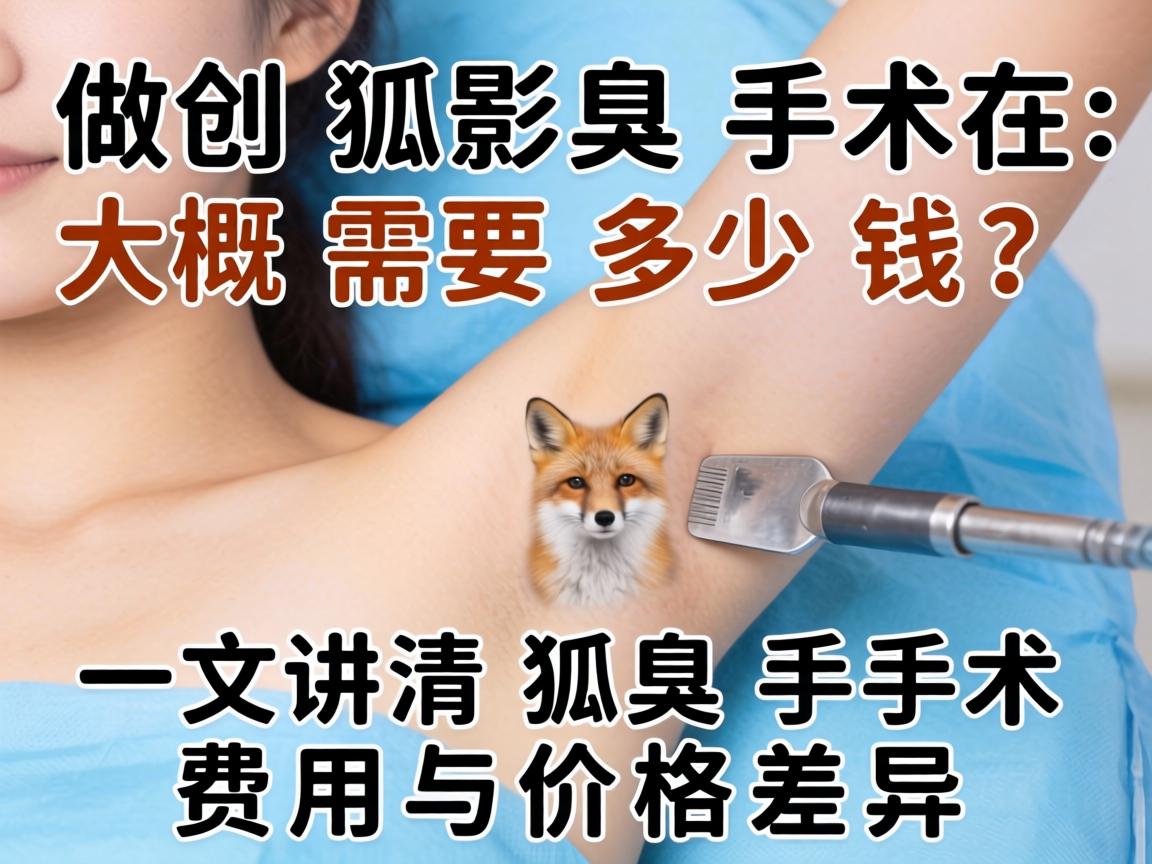 做狐臭手术大概需要多少钱？一文讲清狐臭手术费用与价格差异