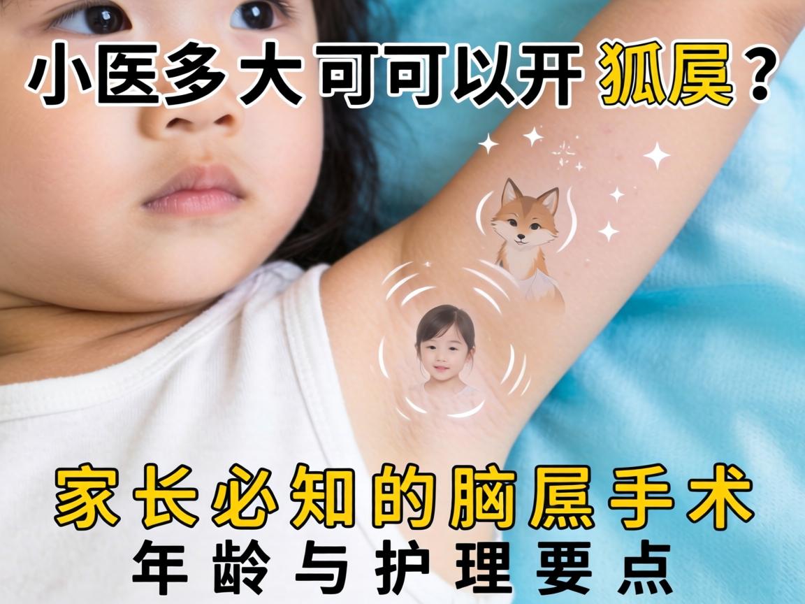 小孩多大可以开狐臭？家长必知的腋臭手术年龄与护理要点