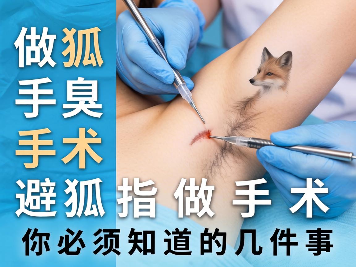 狐臭做手术避坑指南，关于狐臭做手术你必须知道的几件事