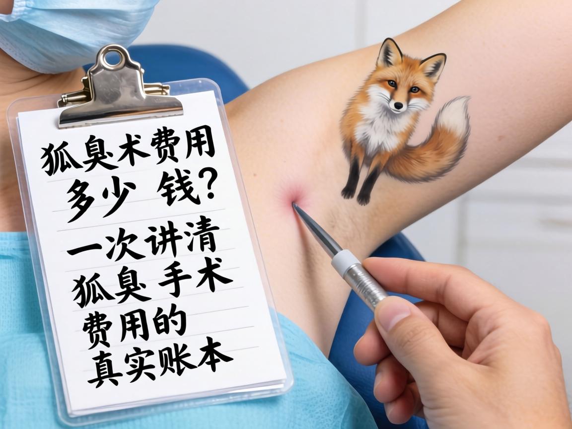 狐臭手术费用多少钱？一次讲清狐臭手术费用的真实账本