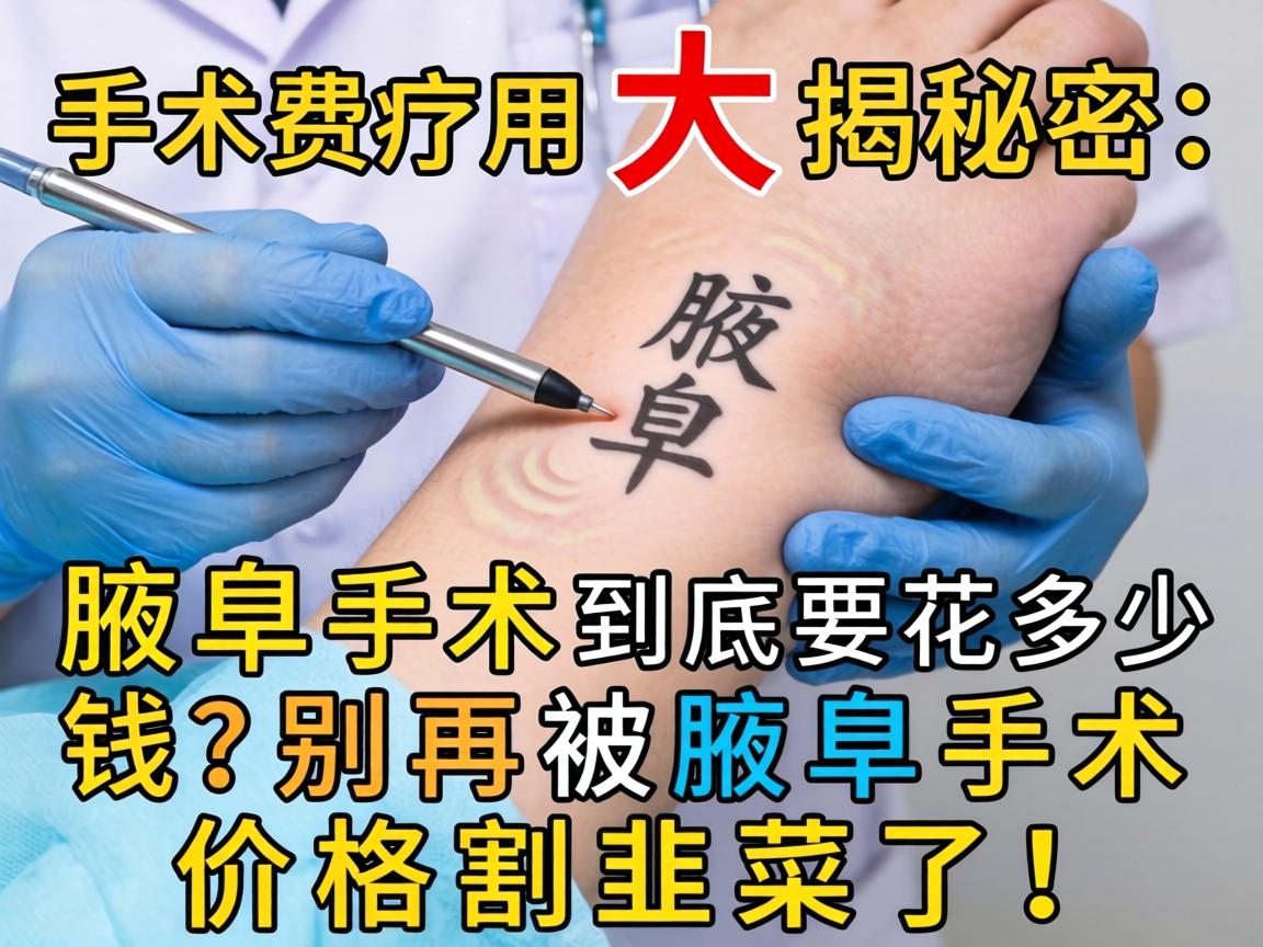 腋臭手术费用大揭秘，腋臭手术到底要花多少钱？别再被腋臭手术价格割韭菜了！