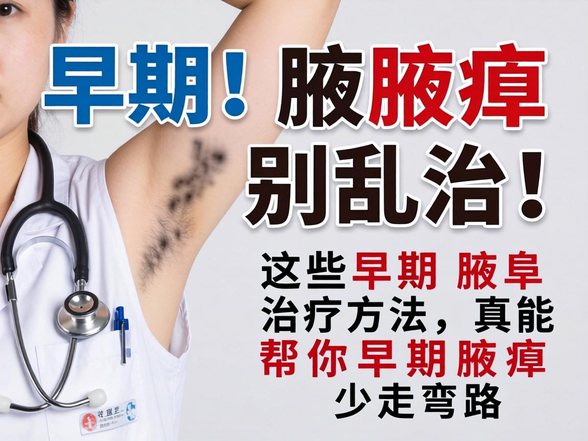 早期腋臭别乱治！这些早期腋臭治疗方法，真能帮你早期腋臭少走弯路