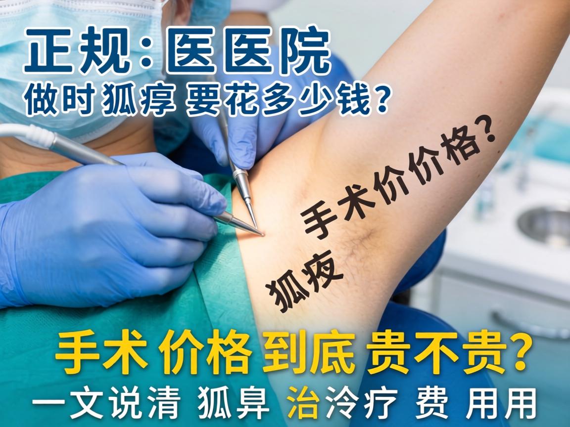 正规医院做狐臭要花多少钱？手术价格到底贵不贵？一文说清狐臭治疗费用