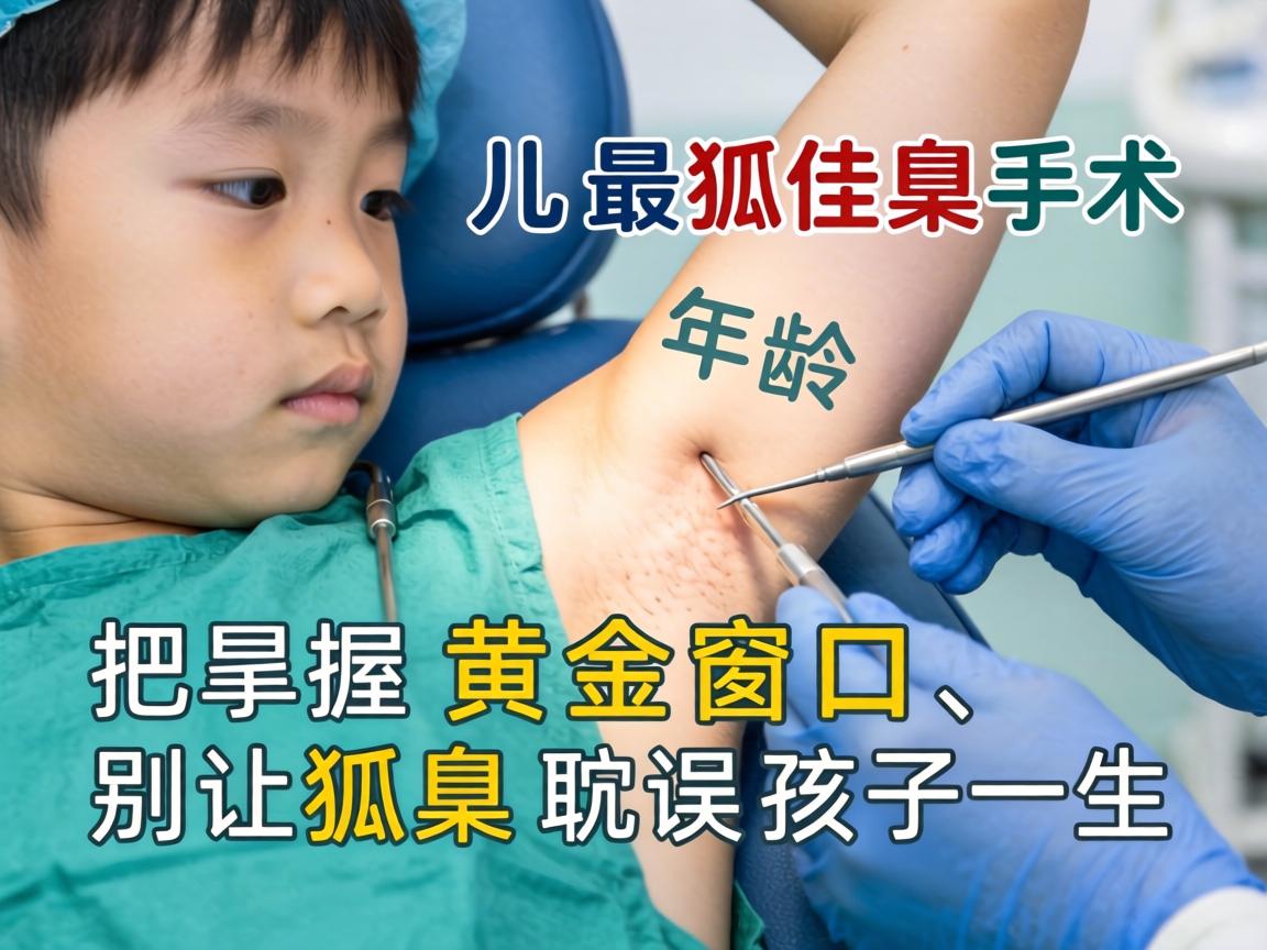 儿童狐臭手术最佳年龄，把握黄金窗口，别让狐臭耽误孩子一生