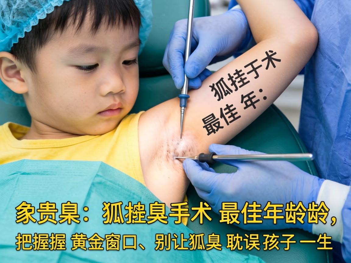 儿童狐臭手术最佳年龄，把握黄金窗口，别让狐臭耽误孩子一生