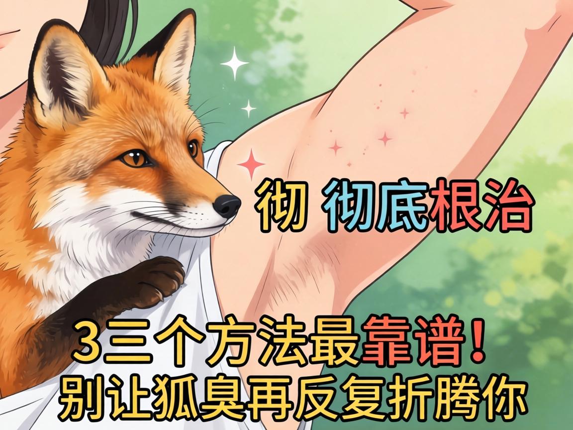 狐臭彻底根治，这3个方法最靠谱！别让狐臭再反复折腾你