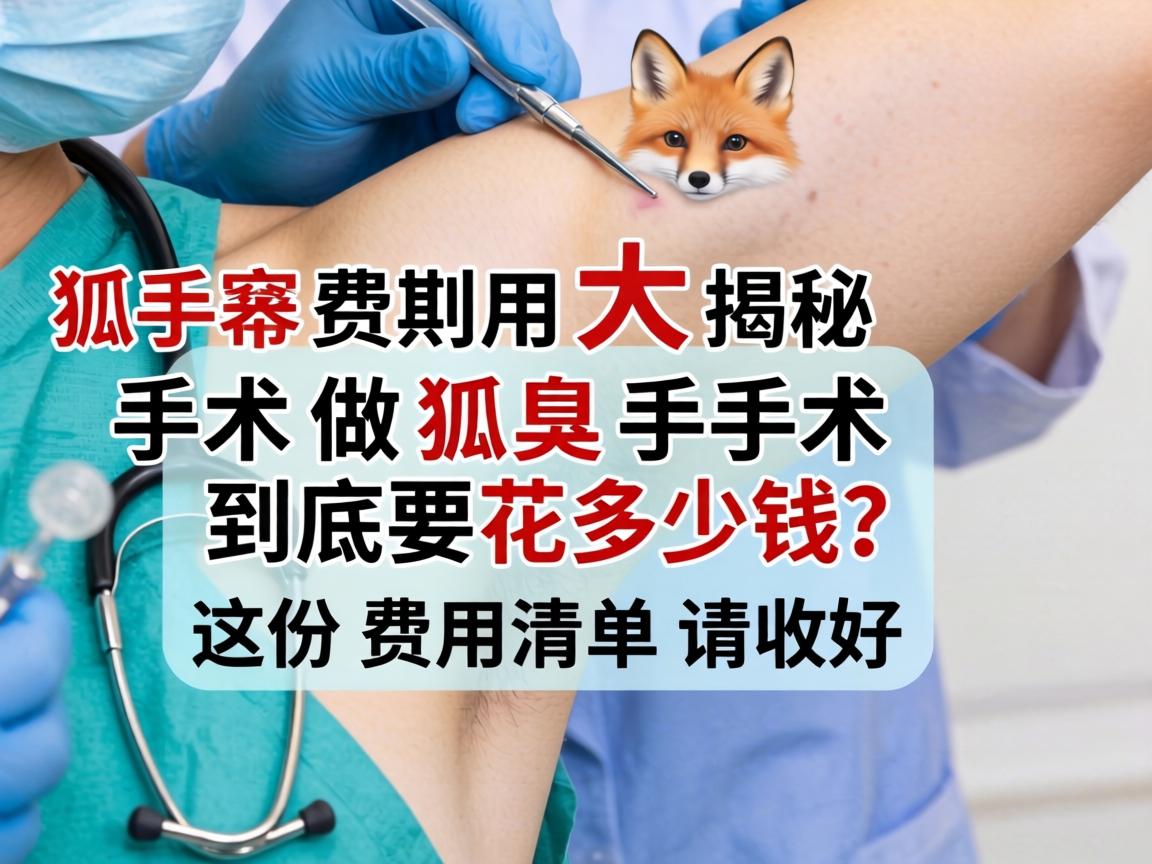 狐臭手术费用大揭秘，做狐臭手术到底要花多少钱？这份费用清单请收好