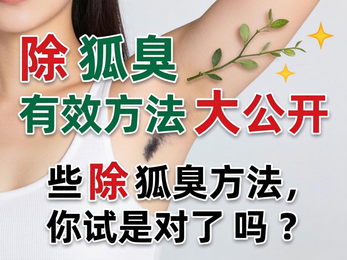 除狐臭有效方法大公开，这些除狐臭方法，你试对了吗？