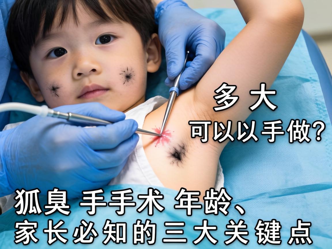 小孩狐臭手术多大可以做？狐臭手术年龄，家长必知的三大关键点