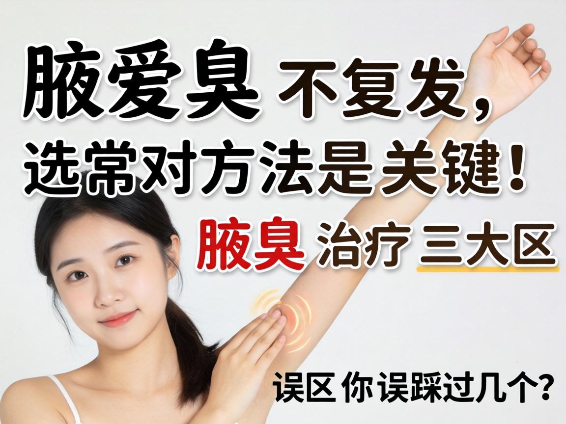 腋臭不复发，选对方法是关键！腋臭治疗三大误区你踩过几个？