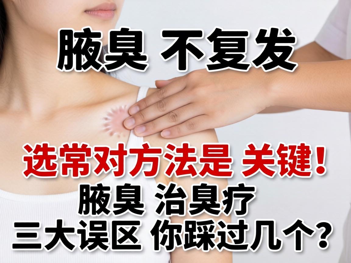 腋臭不复发，选对方法是关键！腋臭治疗三大误区你踩过几个？