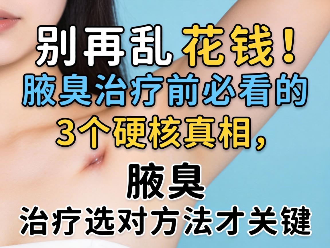 别再乱花钱！腋臭治疗前必看的3个硬核真相，腋臭治疗选对方法才关键