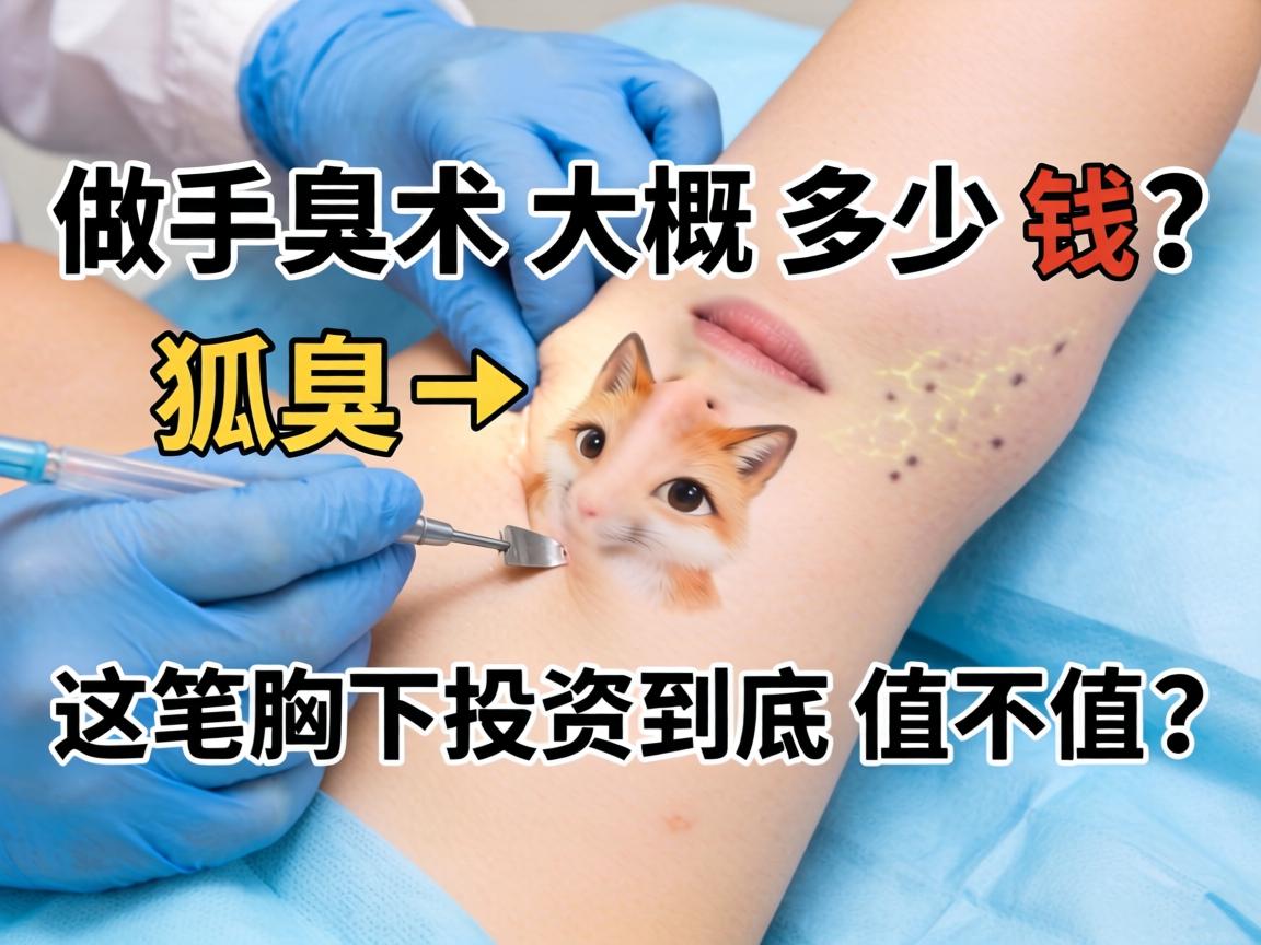 狐臭做手术大概多少钱？这笔腋下投资到底值不值？