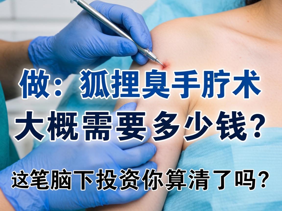 做狐臭手术大概需要多少钱？这笔腋下投资你算清了吗？
