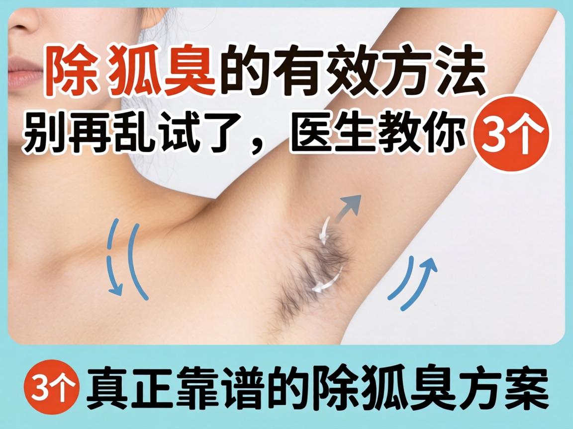除狐臭的有效方法，别再乱试了，医生教你3个真正靠谱的除狐臭方案