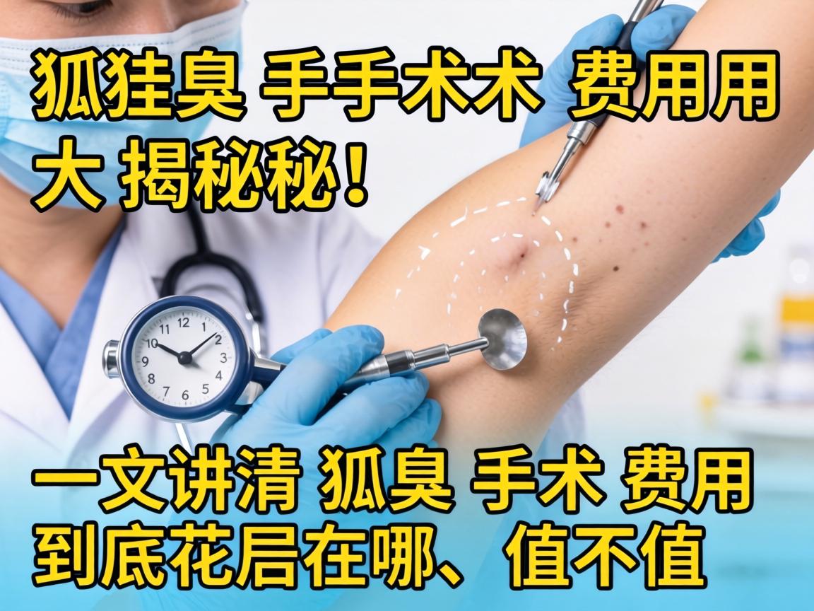 狐臭手术费用大揭秘！一文讲清狐臭手术费用到底花在哪、值不值