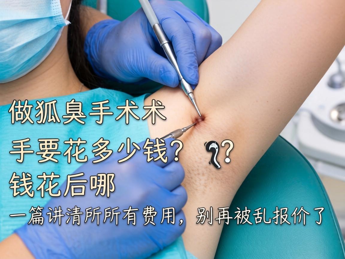 做狐臭手术要花多少钱？钱花在哪？一篇讲清所有费用，别再被乱报价了