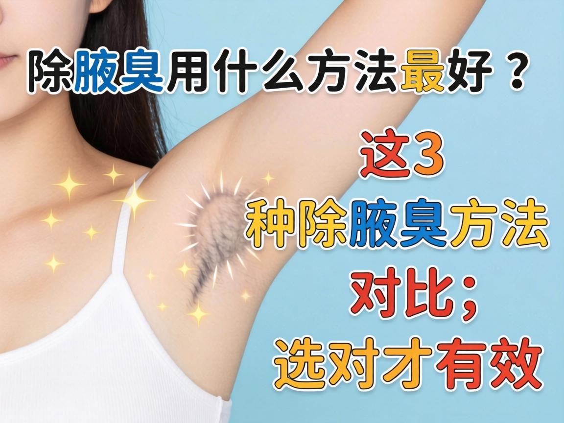 除腋臭用什么方法最好？这3种除腋臭方法对比，选对才有效