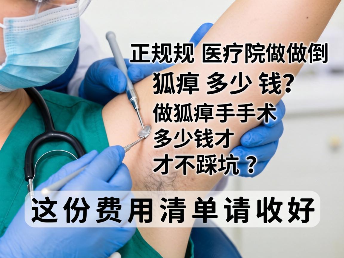 正规医院做狐臭多少钱？做狐臭手术多少钱才不踩坑？这份费用清单请收好