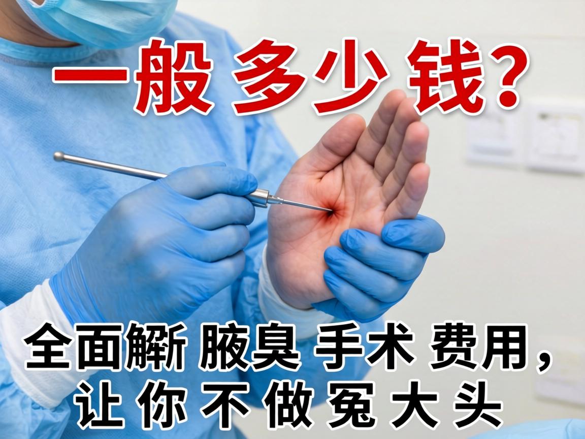 腋臭手术一般多少钱？全面解析腋臭手术费用，让你不做冤大头