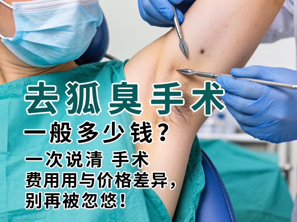 去狐臭手术一般多少钱？一次说清手术费用与价格差异，别再被忽悠！
