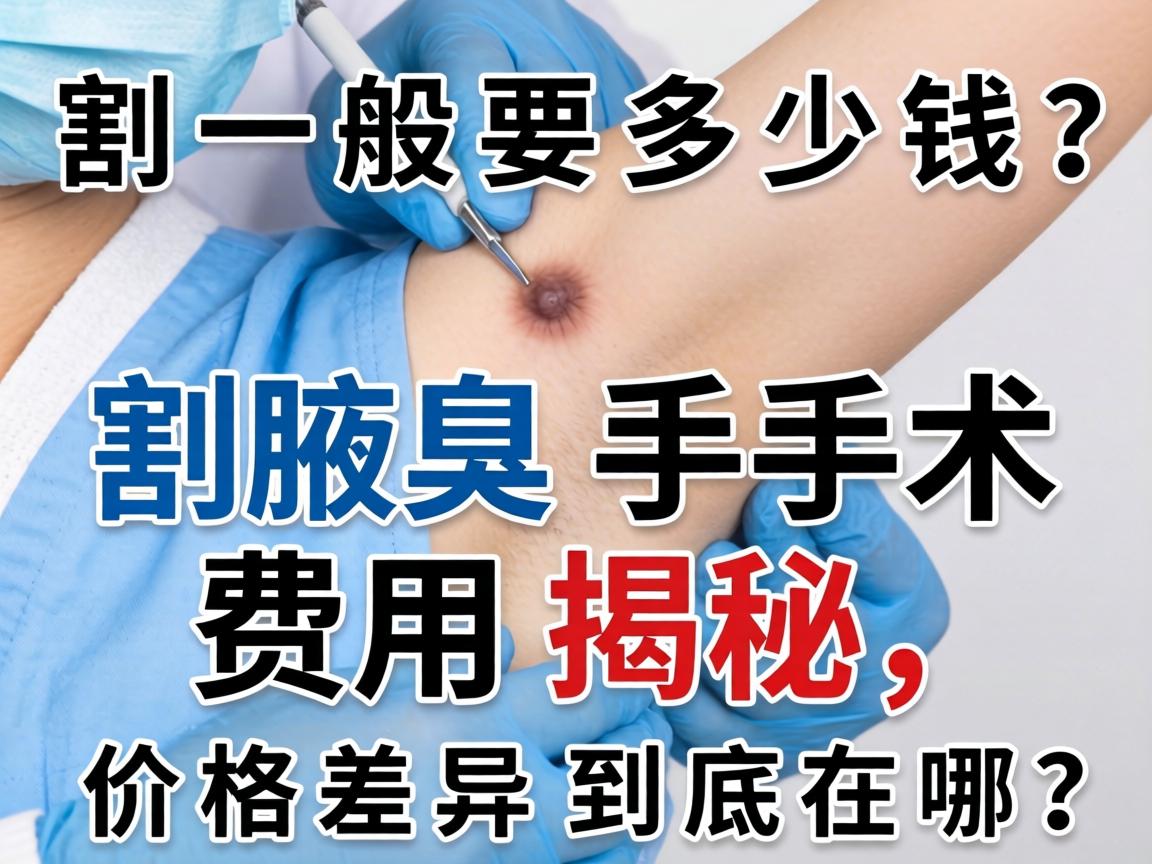 割腋臭一般要多少钱？割腋臭手术费用揭秘，价格差异到底在哪？