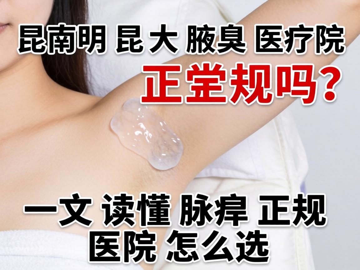 昆明昆大腋臭医院正规吗？一文读懂腋臭正规医院怎么选
