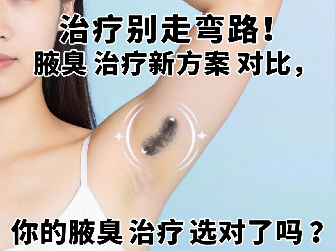 腋臭治疗别走弯路！腋臭治疗新方案对比，你的腋臭治疗选对了吗？