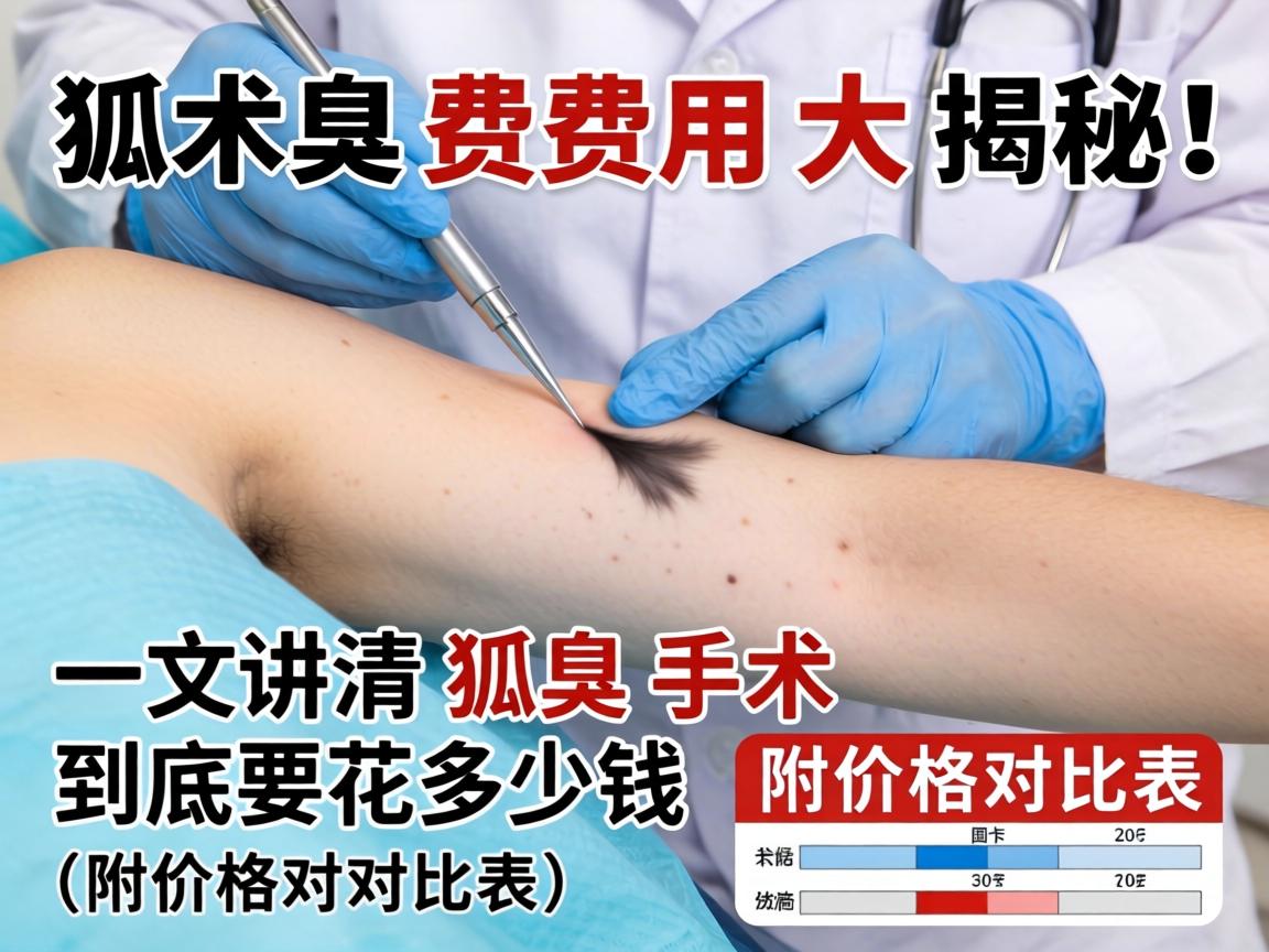 狐臭手术费用大揭秘！一文讲清狐臭手术到底要花多少钱（附价格对比表）