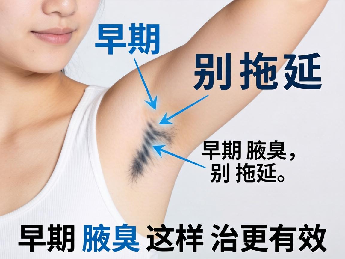 早期腋臭别拖延，早期腋臭这样治更有效