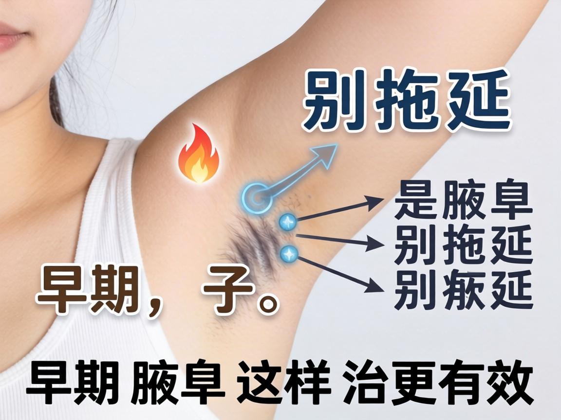 早期腋臭别拖延，早期腋臭这样治更有效