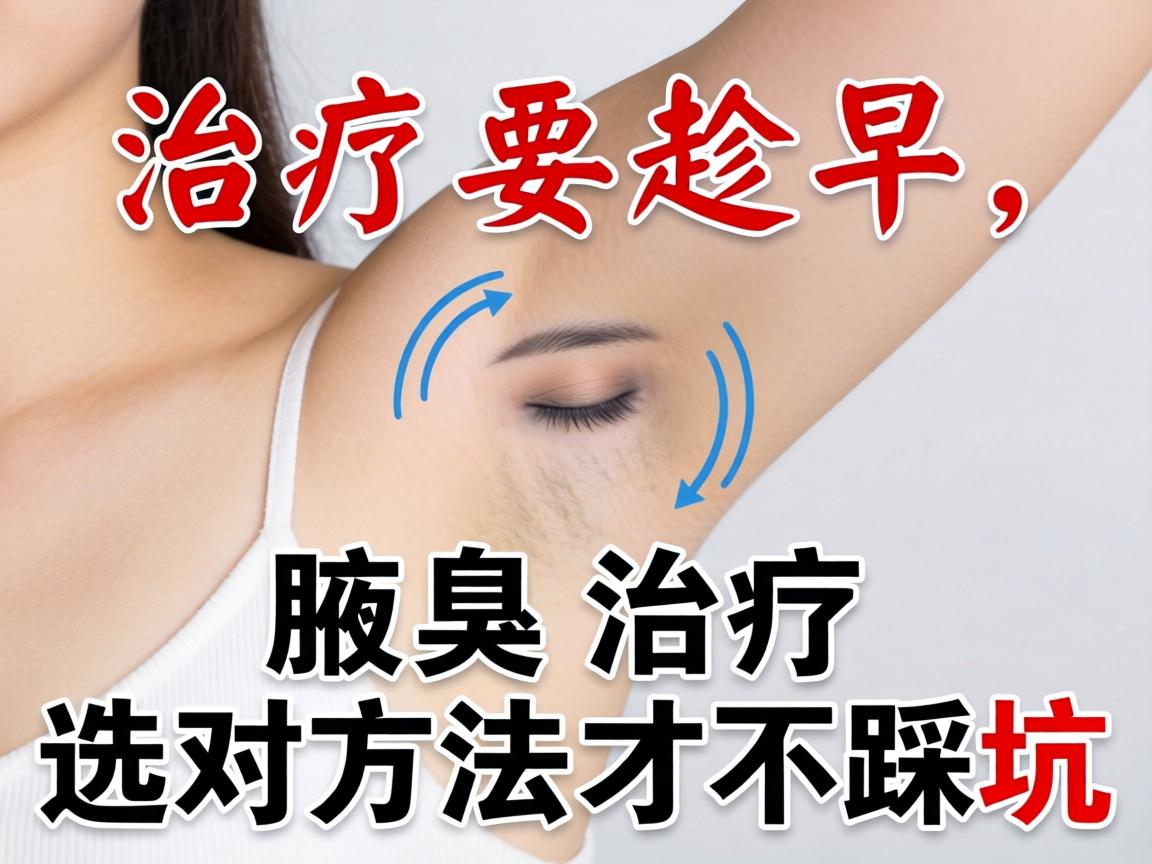 腋臭治疗要趁早，腋臭治疗选对方法才不踩坑