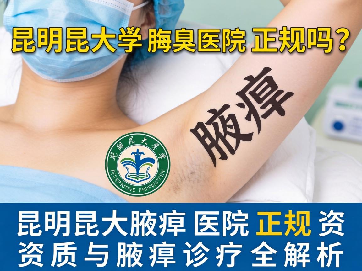 昆明昆大腋臭医院正规吗？昆明昆大腋臭医院正规资质与腋臭诊疗全解析