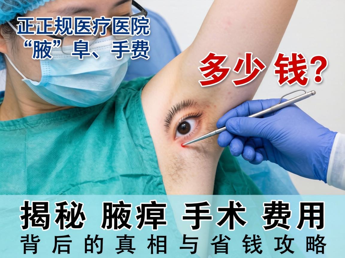 正规医院腋臭手术费多少钱？揭秘腋臭手术费用背后的真相与省钱攻略