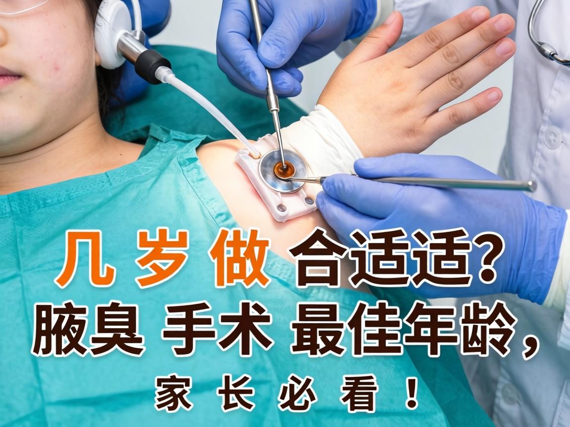 腋臭手术几岁做合适？腋臭手术最佳年龄，家长必看！