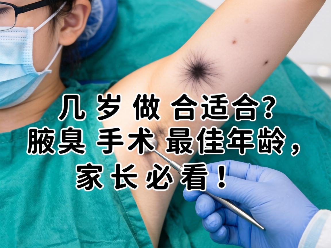 腋臭手术几岁做合适？腋臭手术最佳年龄，家长必看！