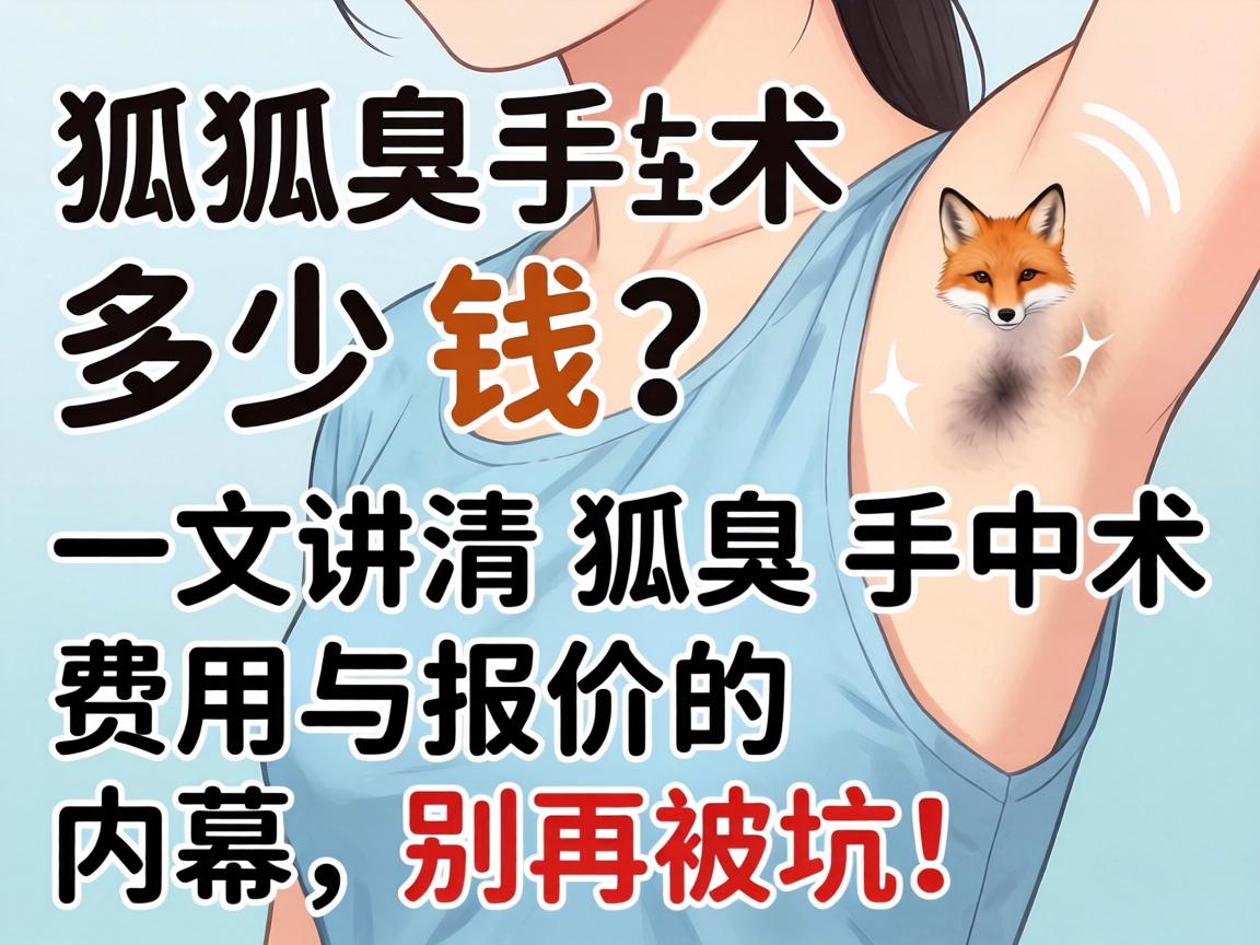 狐臭手术多少钱？一文讲清狐臭手术费用与报价内幕，别再被坑！