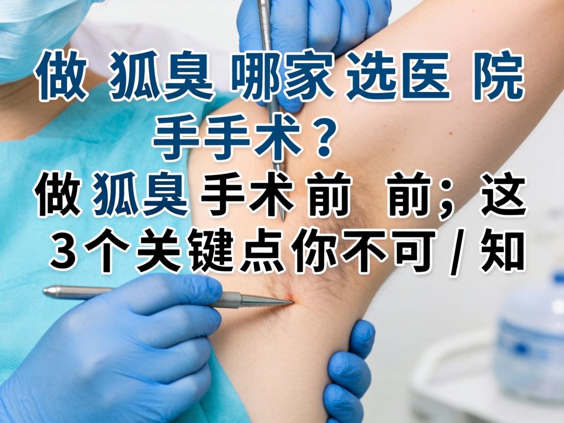 做狐臭手术选哪家医院？做狐臭手术前，这3个关键点你不可不知