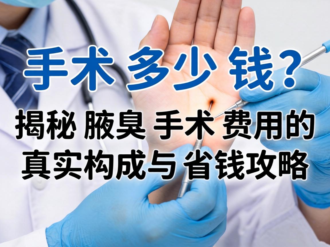 腋臭手术多少钱？揭秘腋臭手术费用的真实构成与省钱攻略