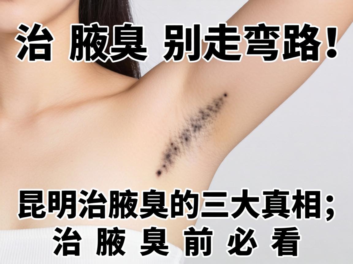 治腋臭别走弯路！昆明治腋臭的三大真相，治腋臭前必看