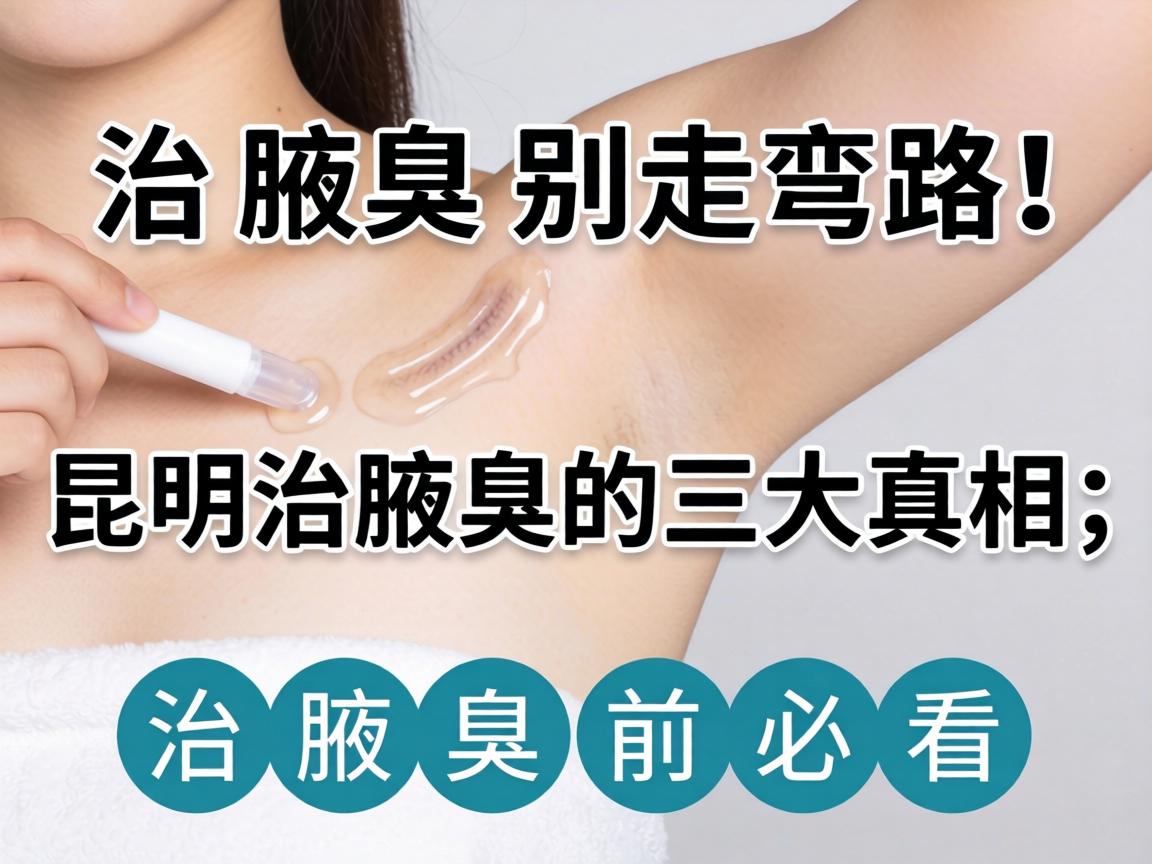 治腋臭别走弯路！昆明治腋臭的三大真相，治腋臭前必看