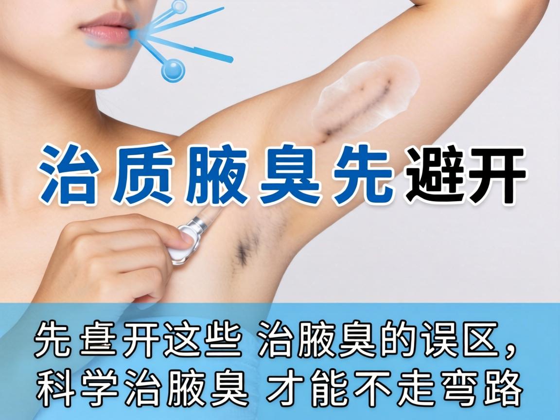 治腋臭，先避开这些治腋臭的误区，科学治腋臭才能不走弯路